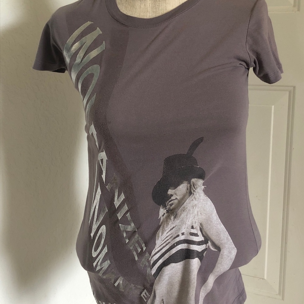 Vintage 2008 Brittany Spears womanizer y2k small tshirt with Edhardy like design